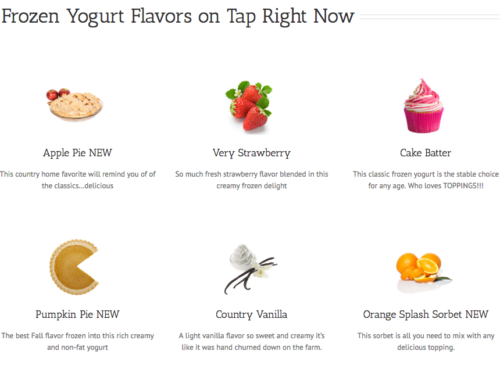 New frozen yogurt flavors @sunny’s Legendary Frozen Yogurt