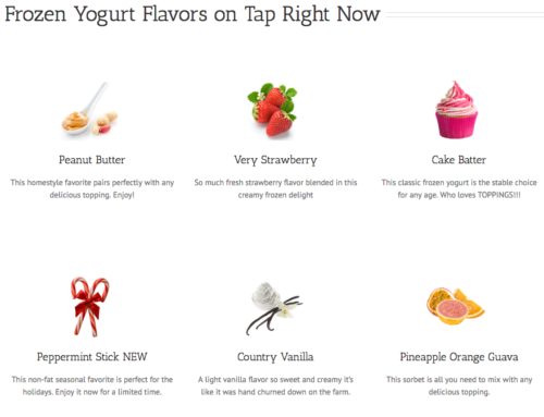 NEW Froyo Flavors